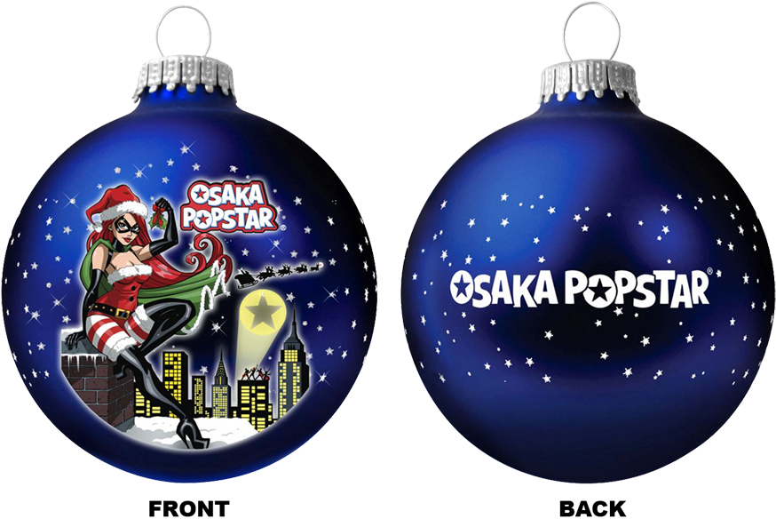 Osaka Popstar - Glass Ornaments - Xmas - Super Hero - Christmas Ornament, HD Png Download PNG with transparent background