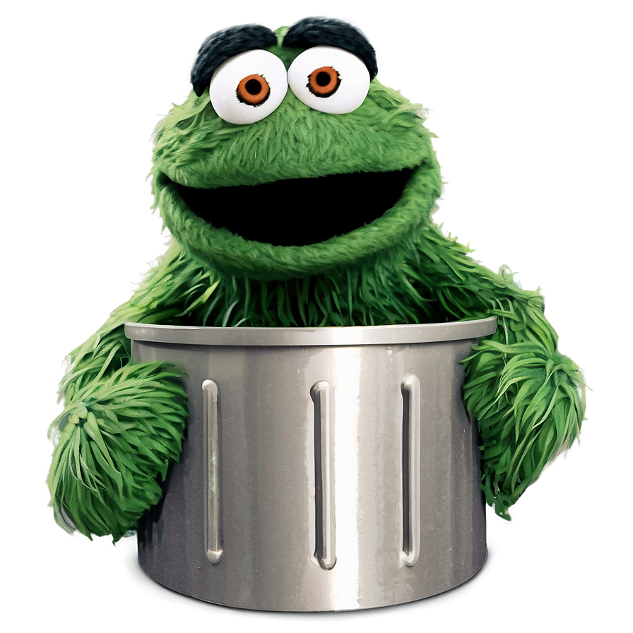 Oscar the Grouch Sesame Street PNG vry86 PNG with transparent background
