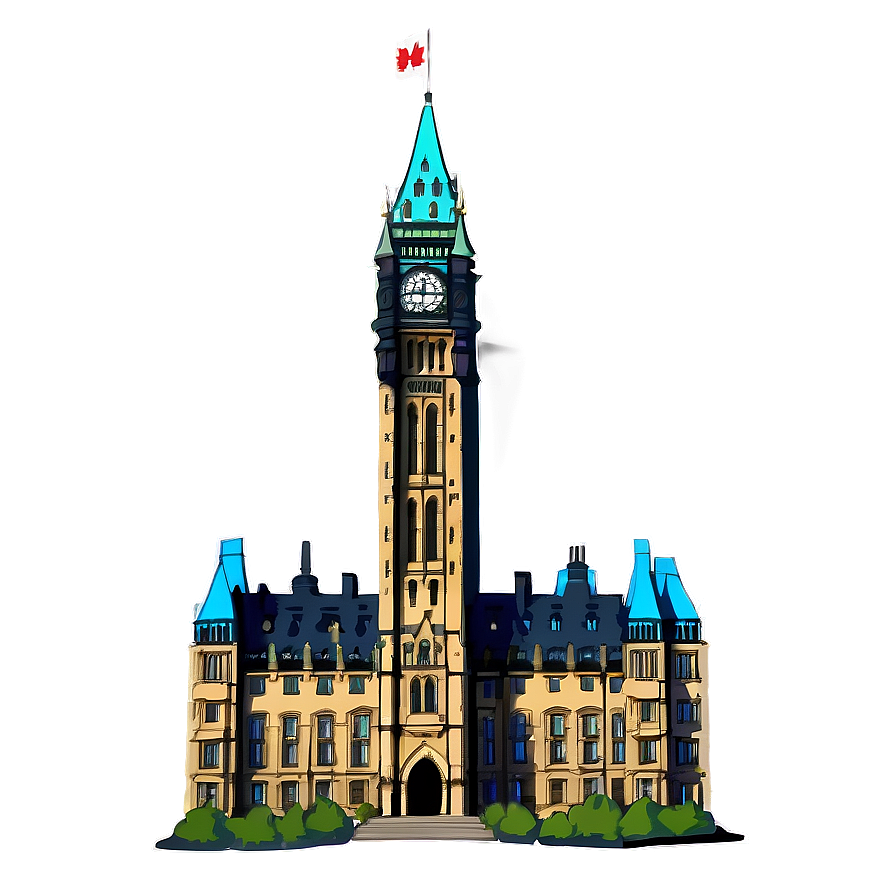 Ottawa Parliament Hill PNG 06202024 PNG with transparent background