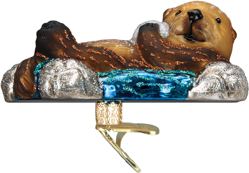 Old World Christmas Otter, HD Png Download PNG with transparent background
