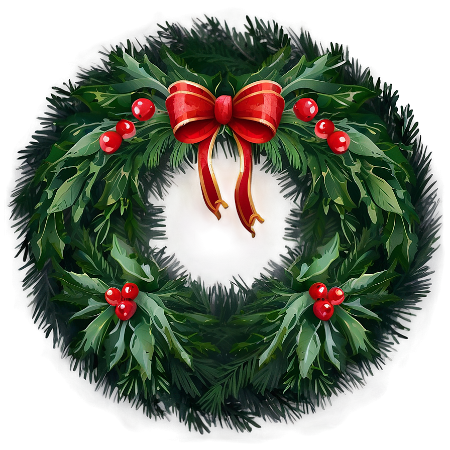 Outdoor Christmas Wreath Png 59