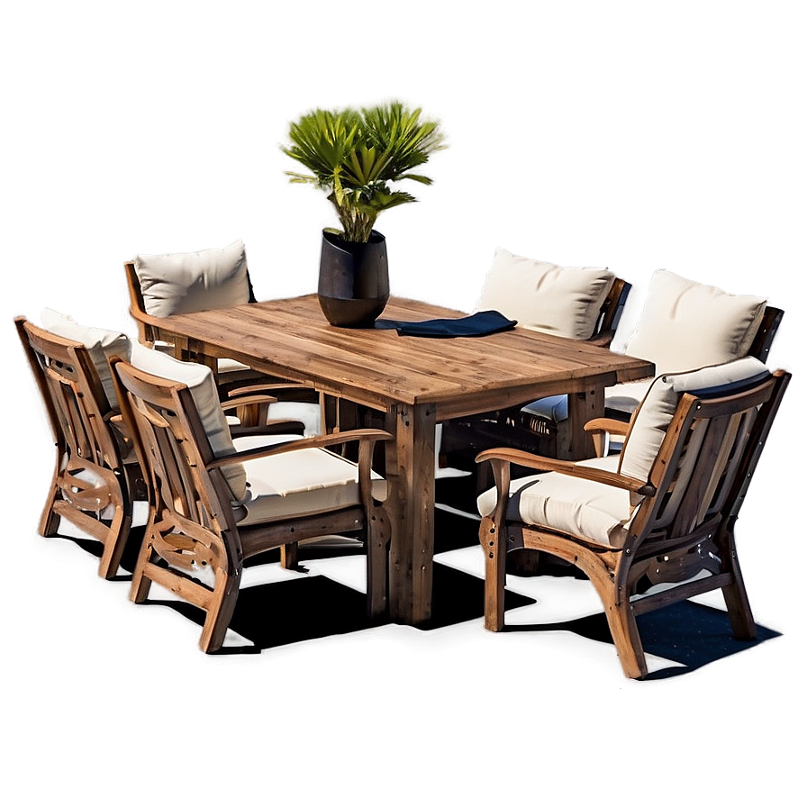 Outdoor Dining Table Set Png 28