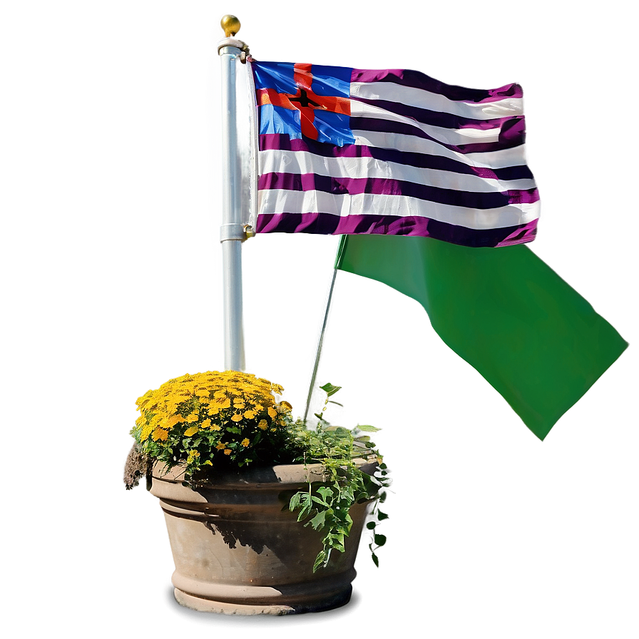 Outdoor Garden Flagpole Png 06212024