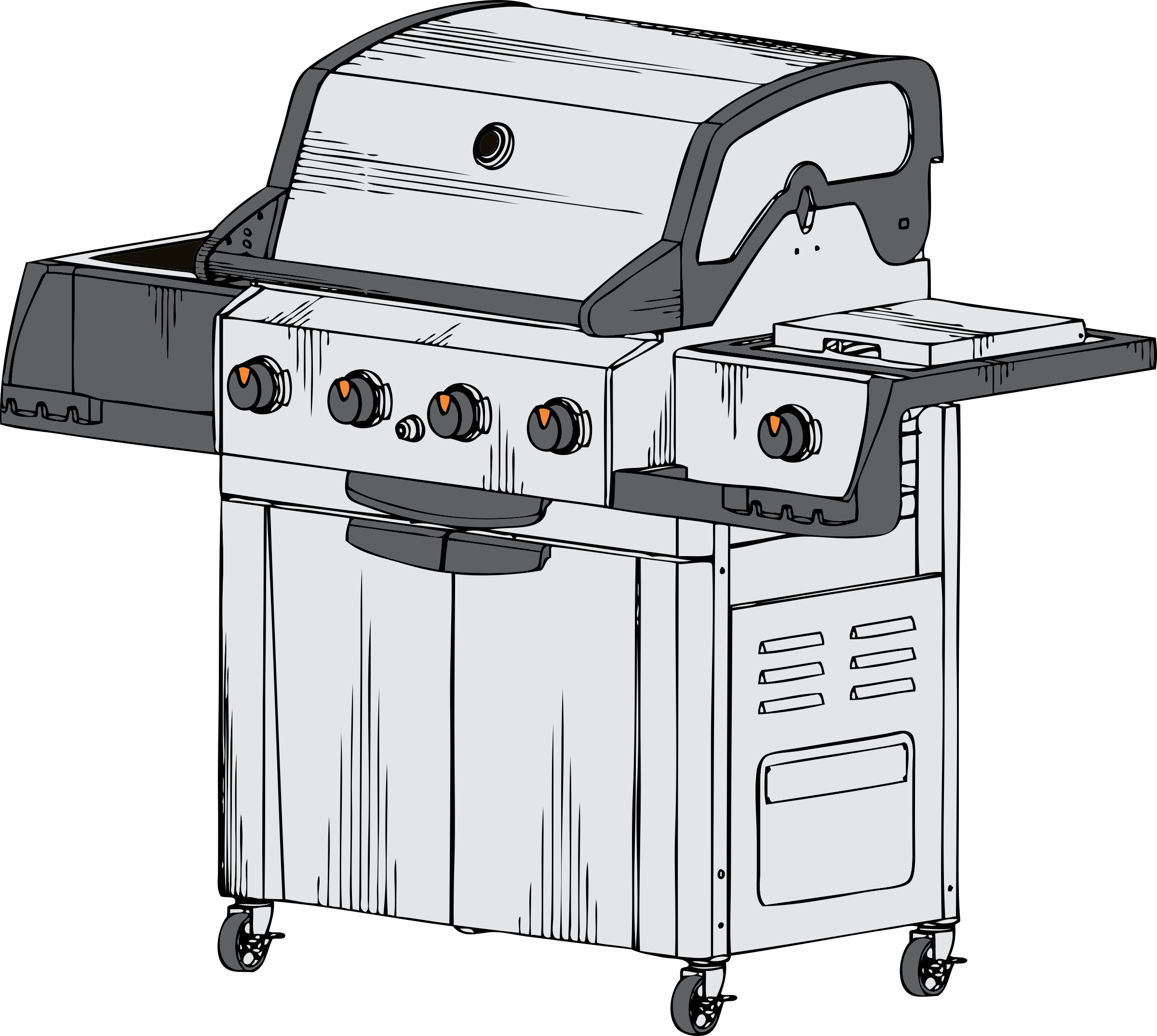 Barbeque Grill Svg Clip Arts - Bbq Grill Clip Art, HD Png Download PNG with transparent background