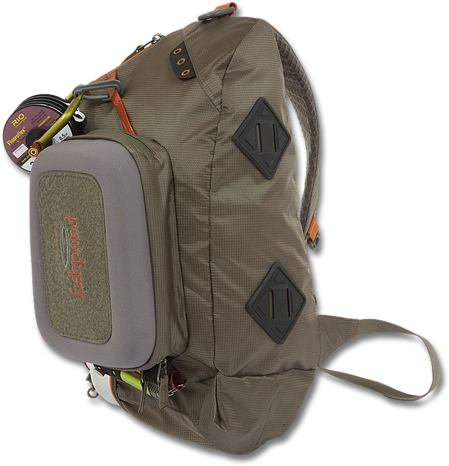 Outdoor Hiking Backpackwith Accessories PNG with transparent background