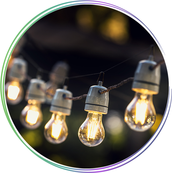 Éclairer , Png Download - Filament Light Bulbs On A String, Transparent Png PNG with transparent background