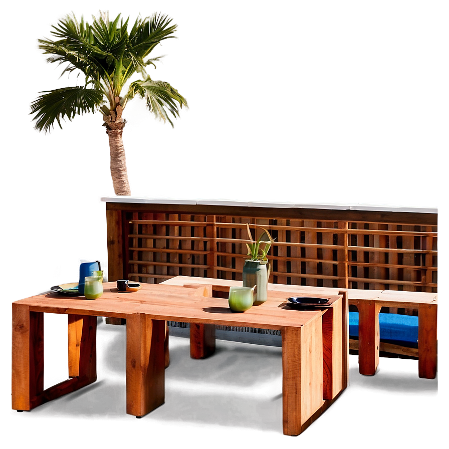 Outdoor Table On Deck Png 06282024