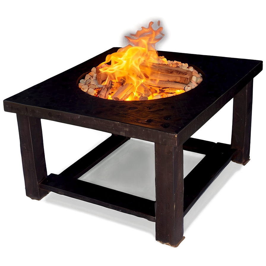 Outdoor Table With Fire Pit Png Edv62