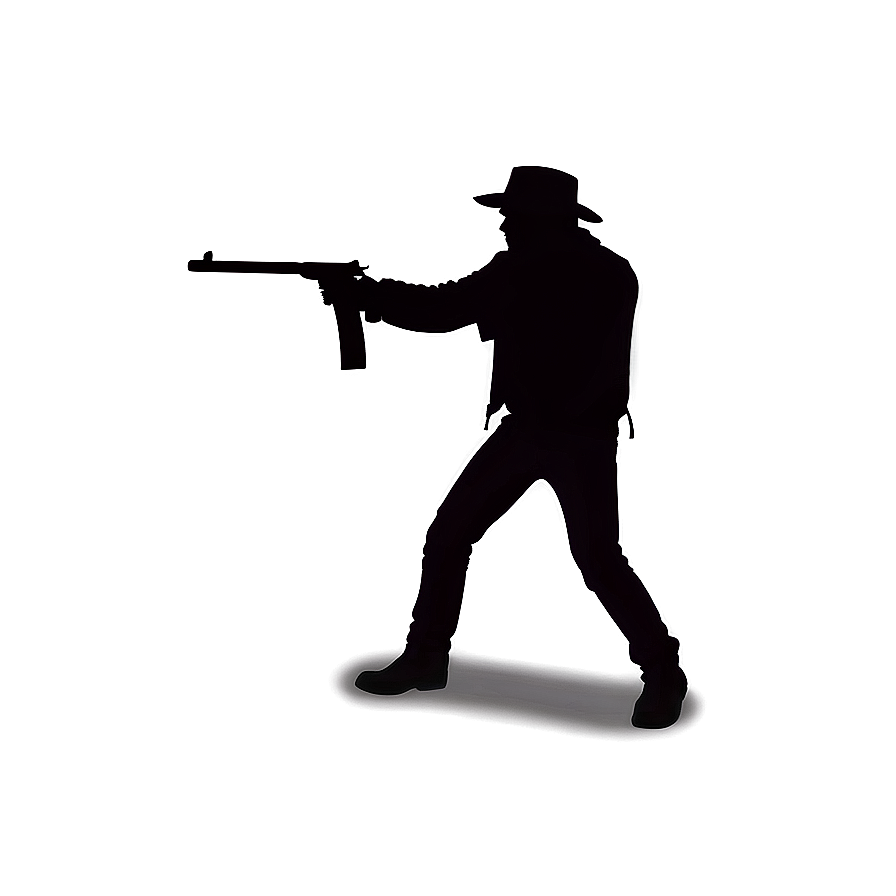 Outlaw Robber Silhouette Png Vdw