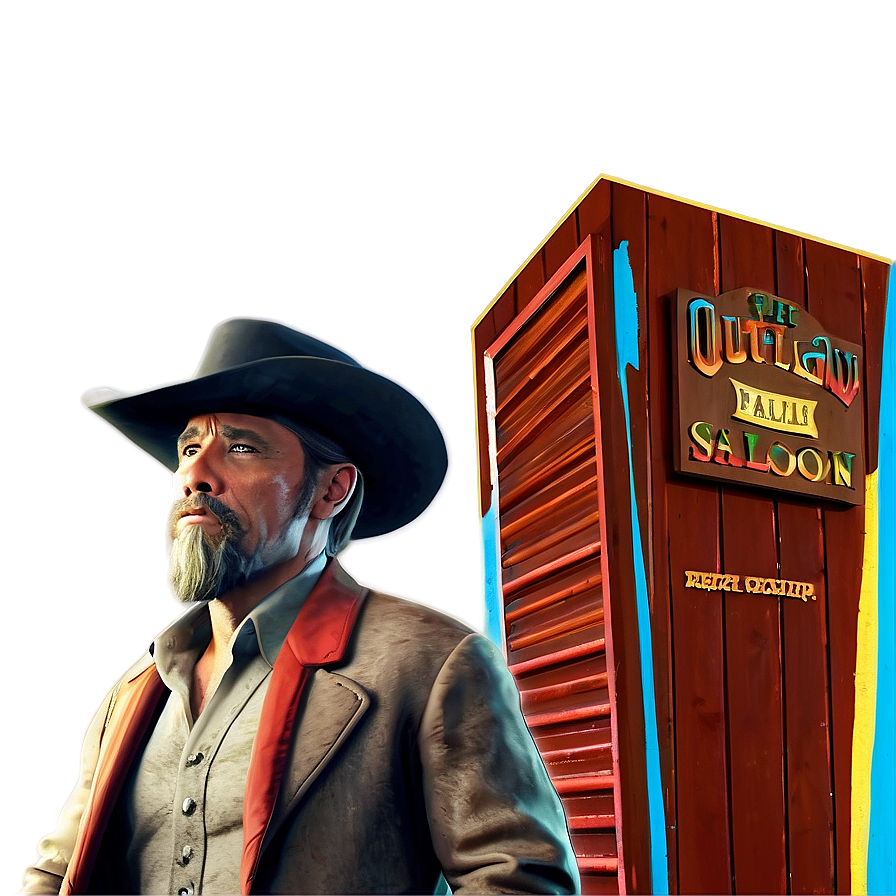 Outlaw Saloon Scene Png Fus35