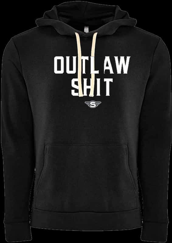 Outlaw Shit Black Hoodie