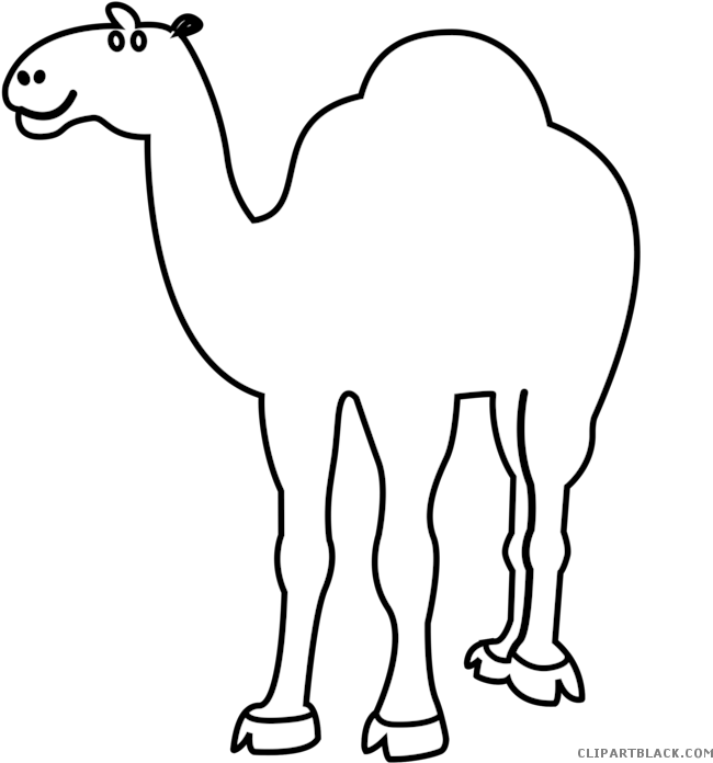 Outline Animal Free Black - Camel Clip Art Black And White, HD Png Download PNG with transparent background