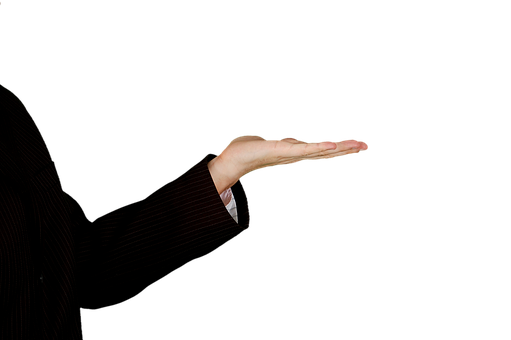 Outstretched Handin Darkness PNG with transparent background