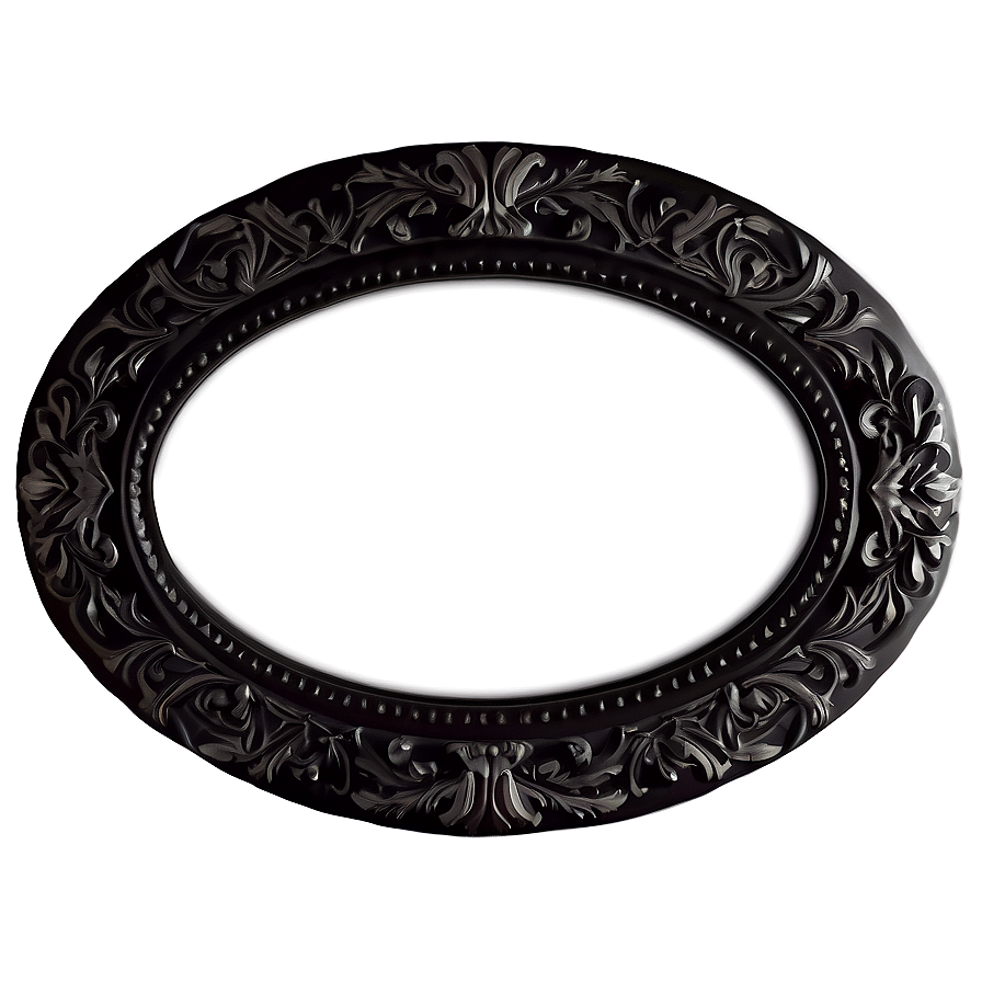 Oval Black Frame Png Kfh