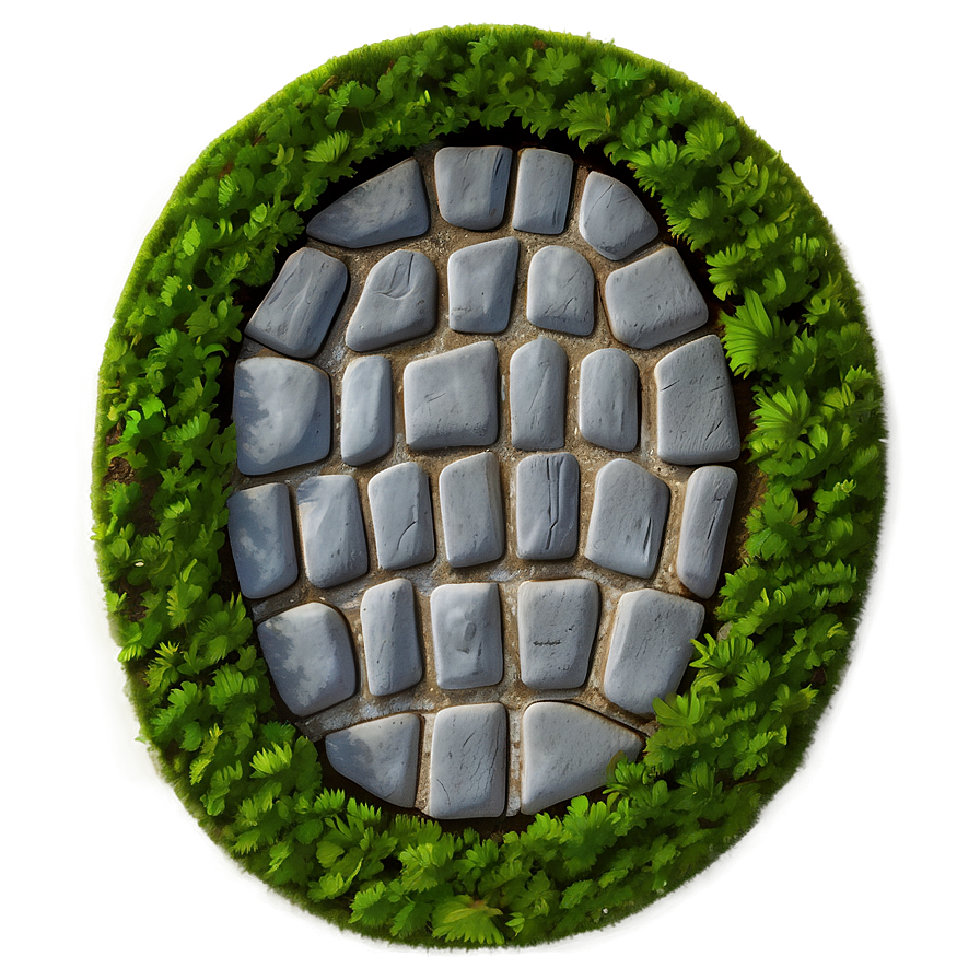 Oval Cobblestone Path Png Okk