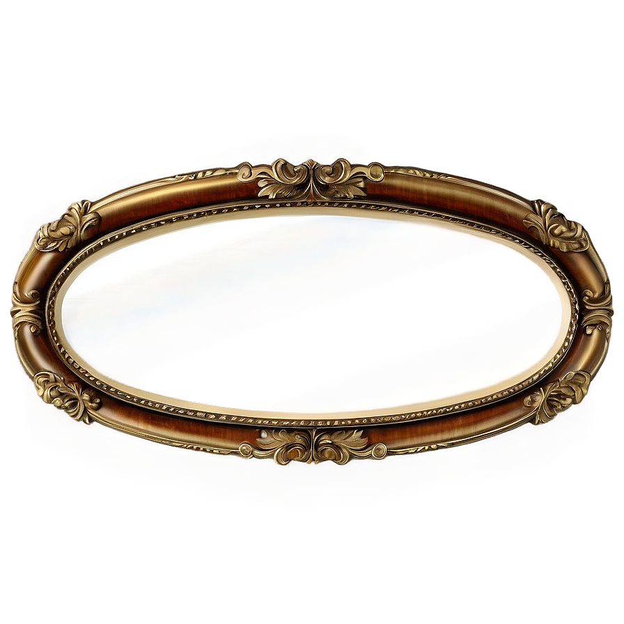 Oval Mirror Frame PNG vfn56 PNG image with a transparent background, free high-resolution download