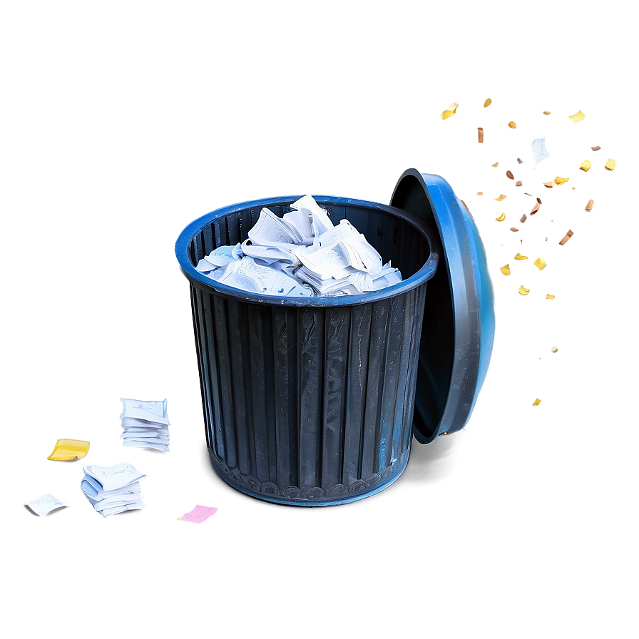 Overflowing Garbage Can PNG hlu59 PNG with transparent background