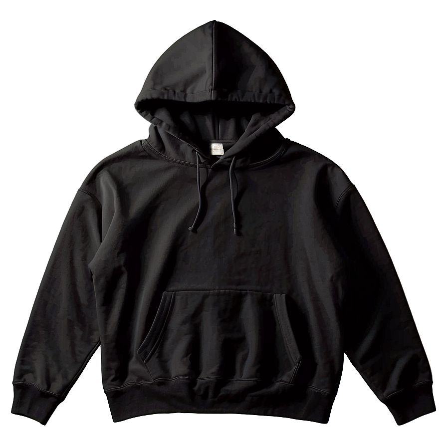 Oversized Black Hoodie Png 05252024