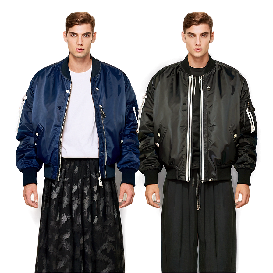 Oversized Fashion Bomber Png 93