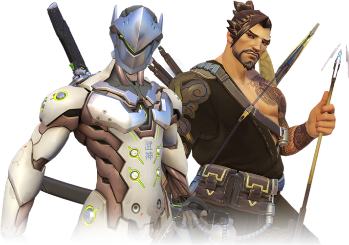 Overwatch Heroes Symmetraand Hanzo