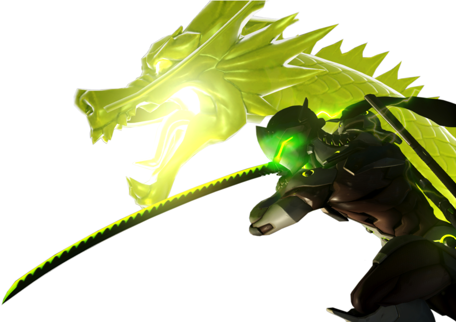 Overwatch Render By Popokupingupop - Overwatch Genji Dragon Png, Transparent Png PNG with transparent background