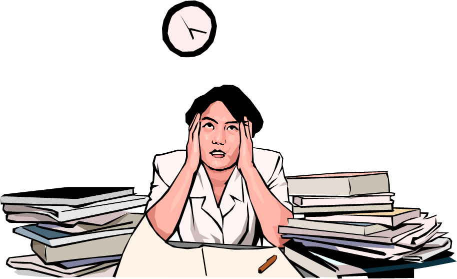 Stress Clipart Work Schedule - Student Stressed Clipart, HD Png Download PNG with transparent background