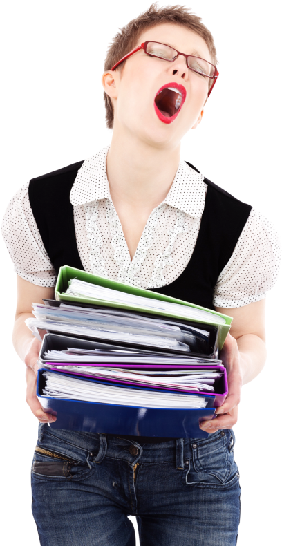 Business Woman Carrying Stack Of Files Png Image - Business Stock Photo Png, Transparent Png PNG with transparent background