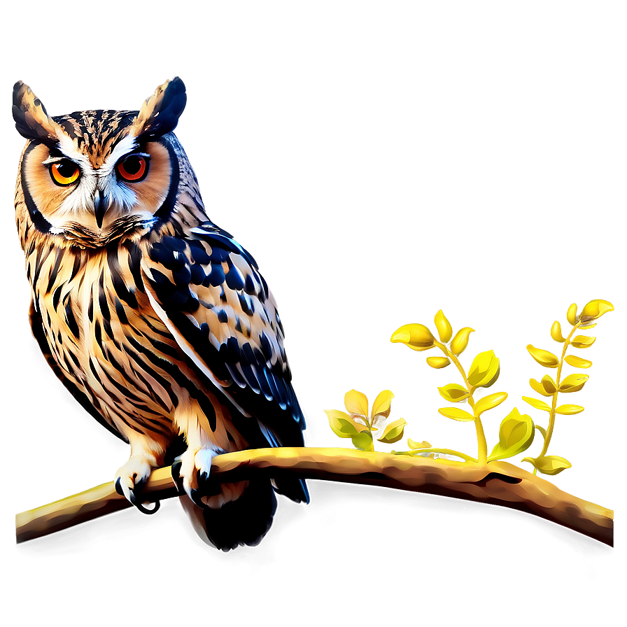 Owl In Night Sky Png 32