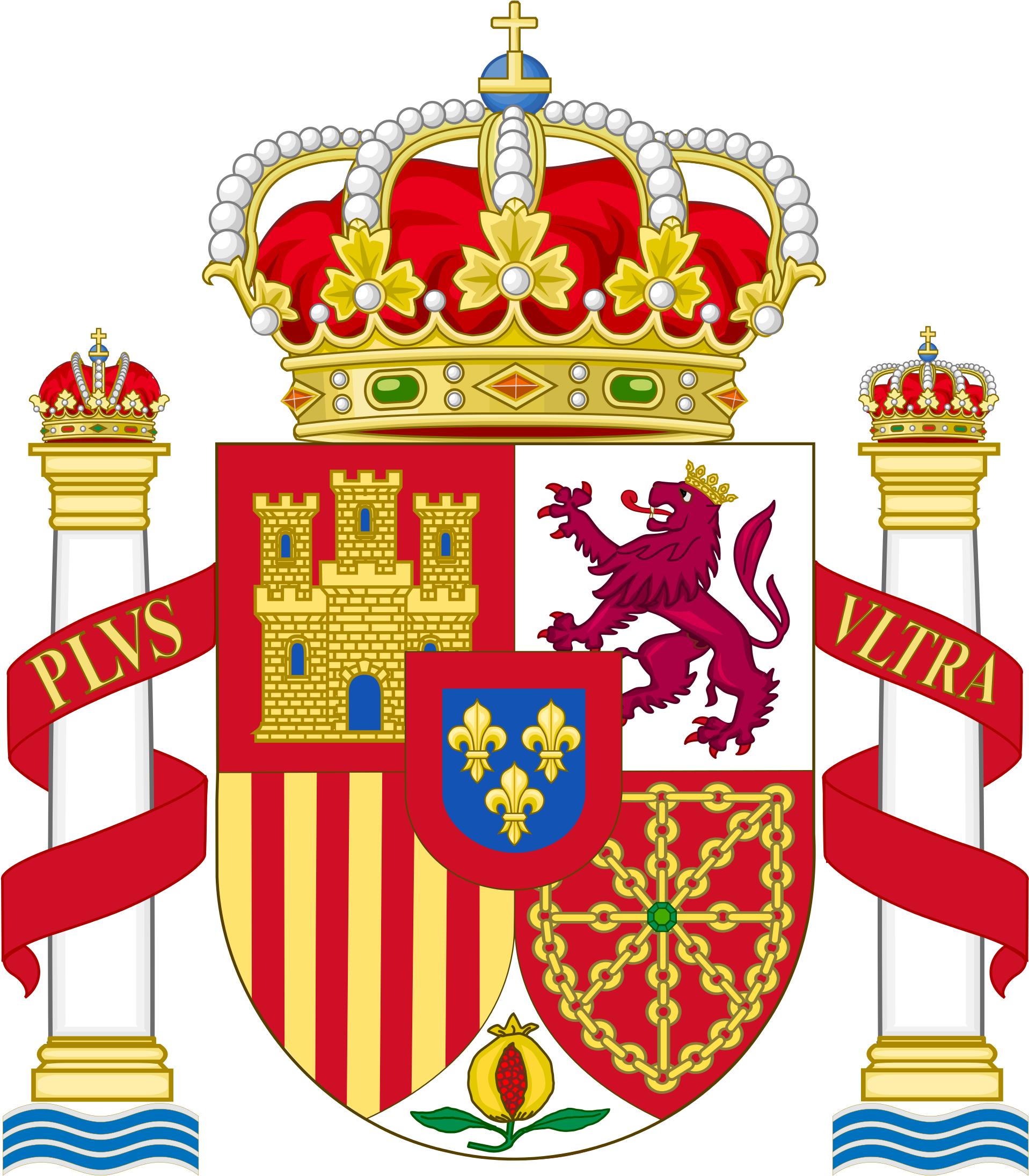 Ox Clipart Bullfighting Spanish - Spain Coat Of Arms, HD Png Download PNG with transparent background