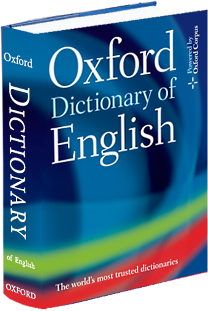 Oxford English Dictionary Cover PNG with transparent background