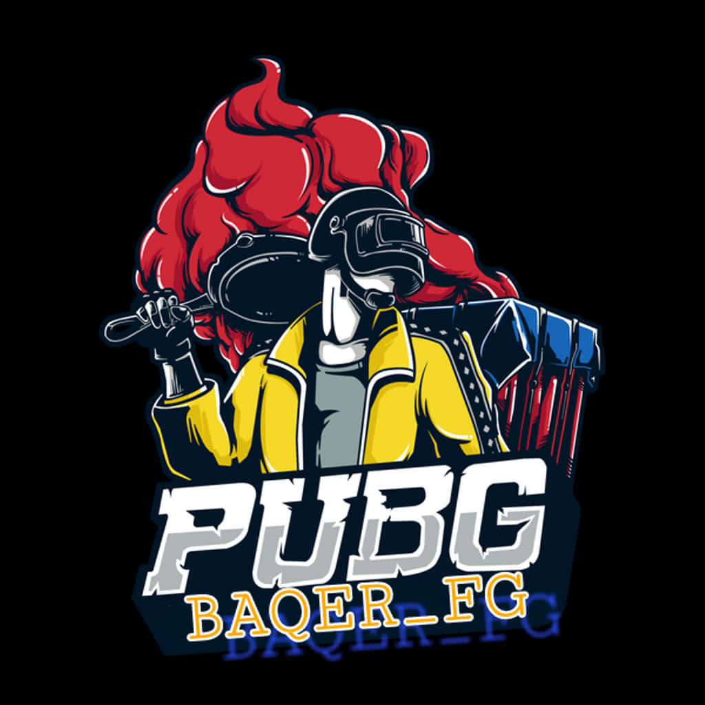 P U B G Styled Character Logo