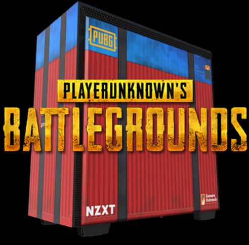 P U B G Themed Gaming P C Case PNG with transparent background