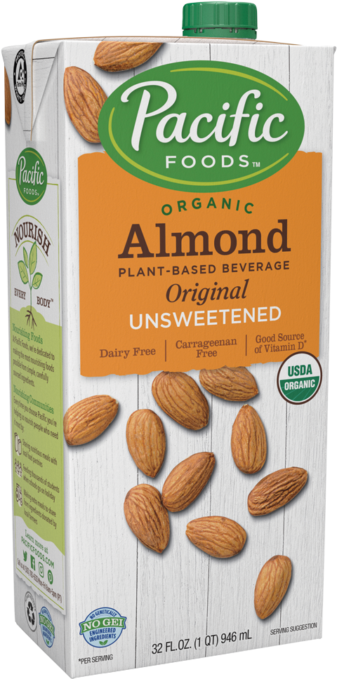 Pacific Foods Almond Milk, HD Png Download PNG with transparent background