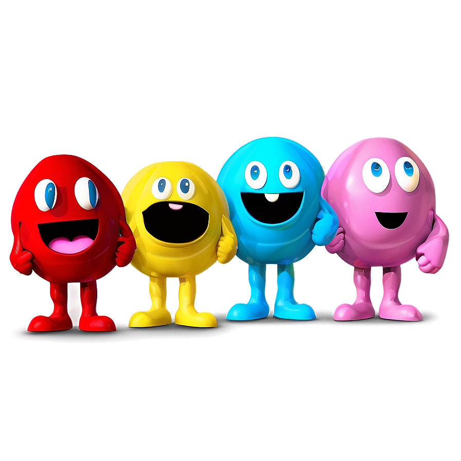 Pacman Party Characters Png Qjf49