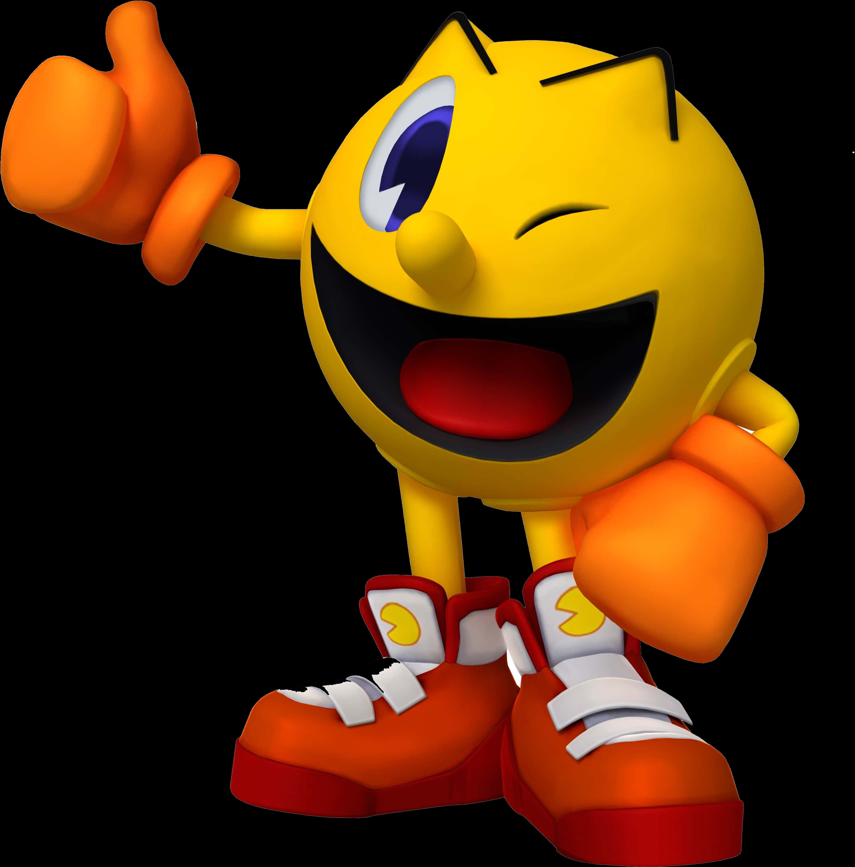 Pacman Thumbs Up Character