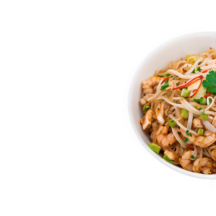 Pad Thai Noodle Bowl Png 10