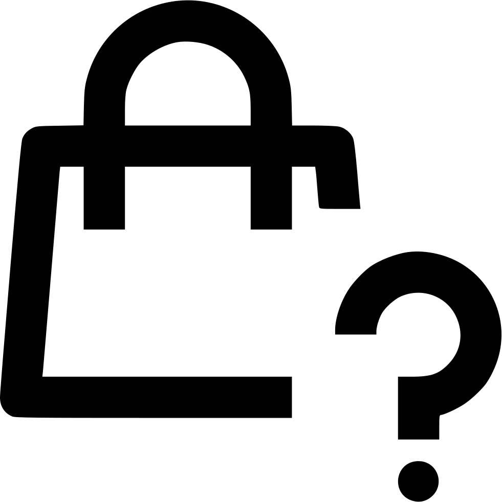 Bag Question Mark - Question Mark With Bag, HD Png Download PNG with transparent background
