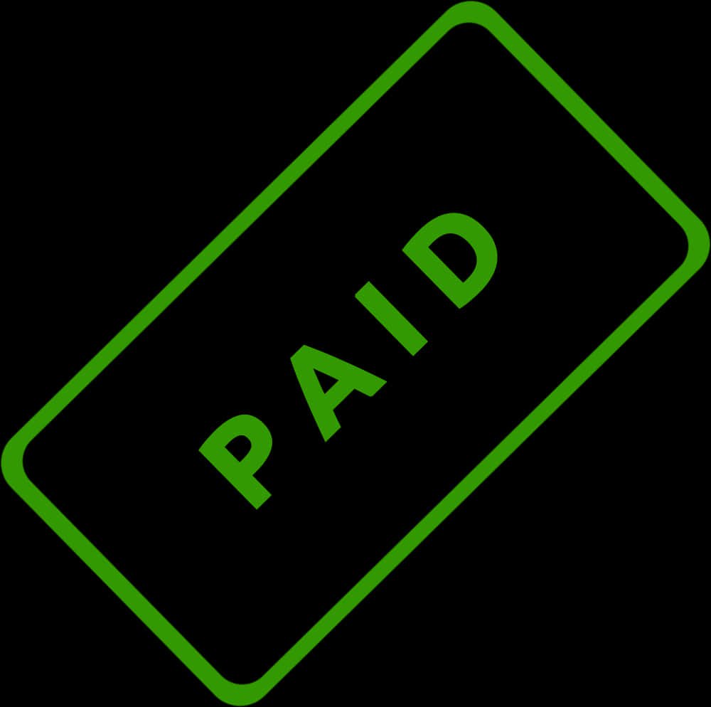 Paid Stamp Graphic PNG with transparent background