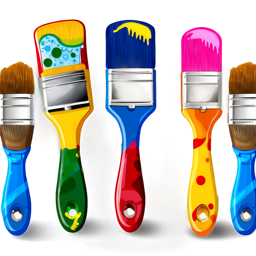 Paint Brush for Kids PNG 56 PNG image with a transparent background, free high-resolution download