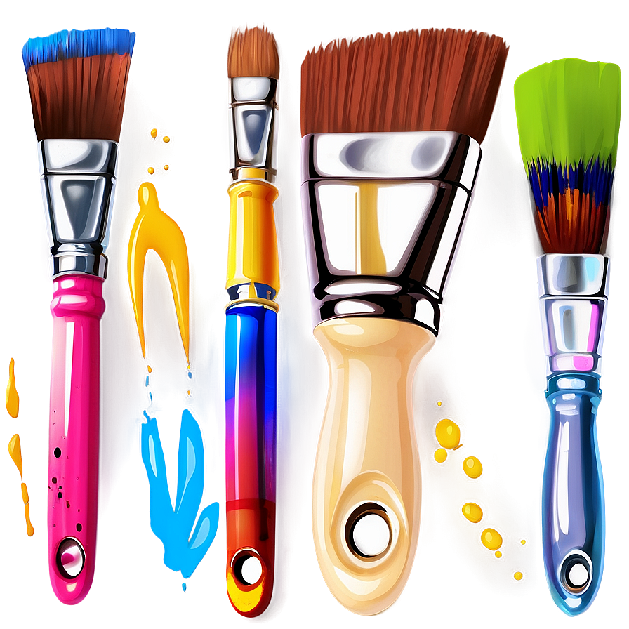 Paint Brush for Kids PNG ikt10 PNG image with a transparent background, free high-resolution download