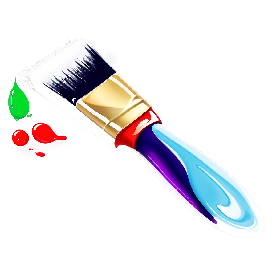 Paint Brush With Drip Png Wrb31