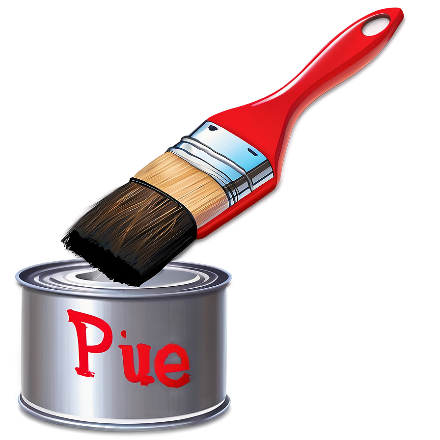 Paint Can And Brush Png 85