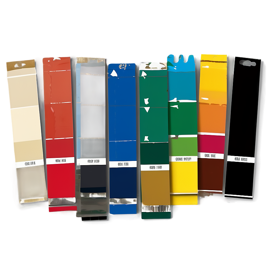 Paint Swatch Strips Png Kov71