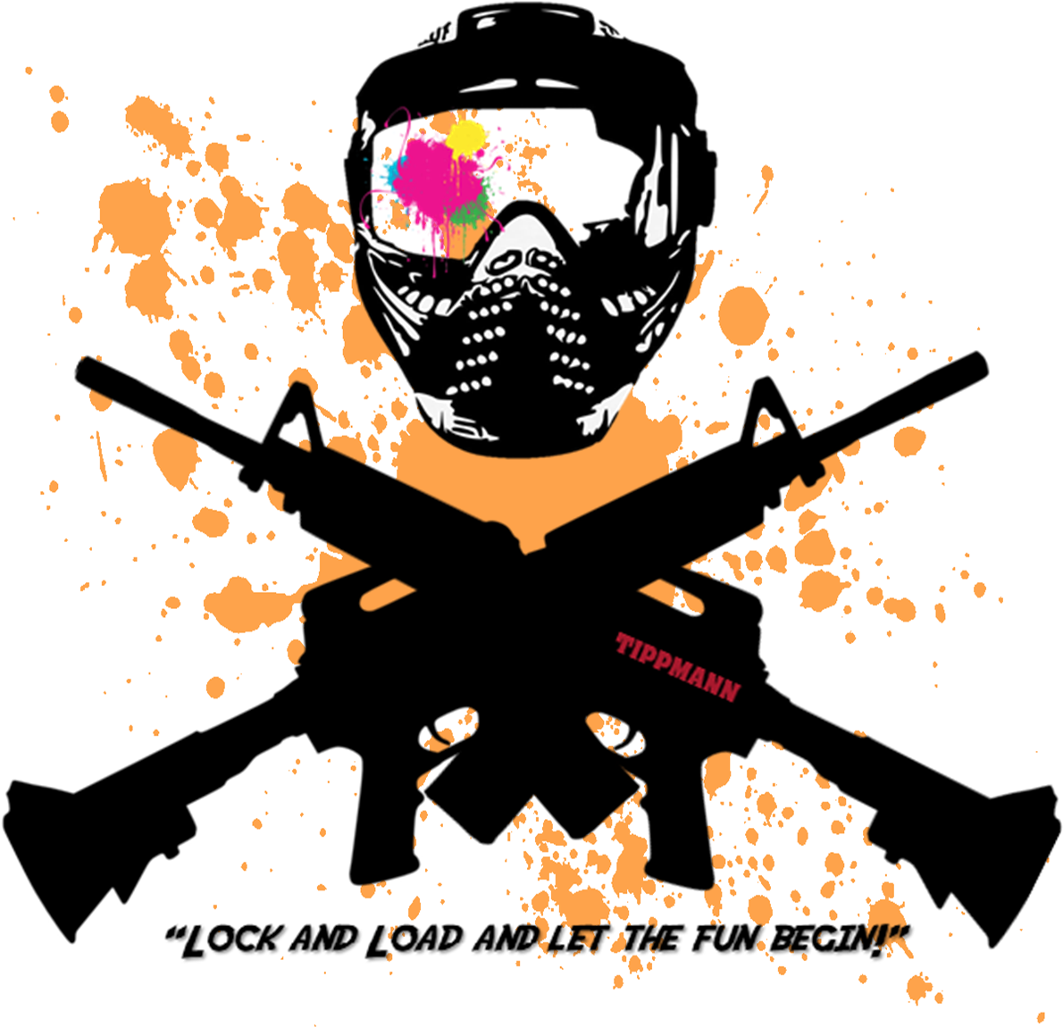 Paintball Player Ready Artwork