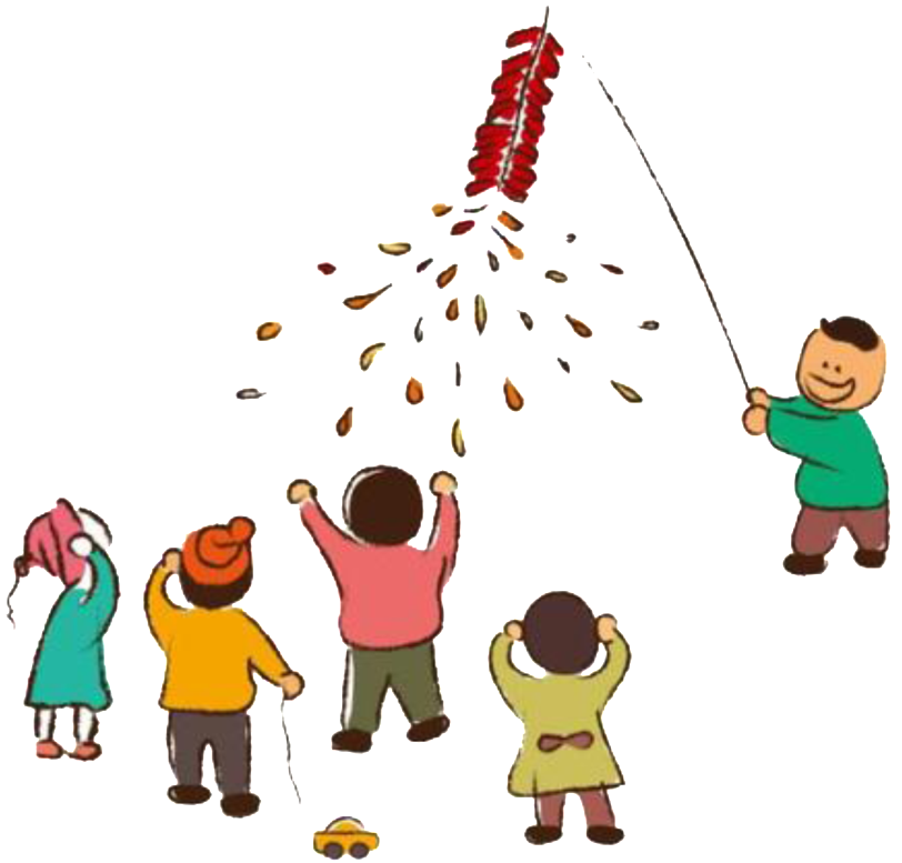 Painted Chinese New Year Firecracker Png - Chinese New Year Firecracker Clipart Free, Transparent Png PNG with transparent background