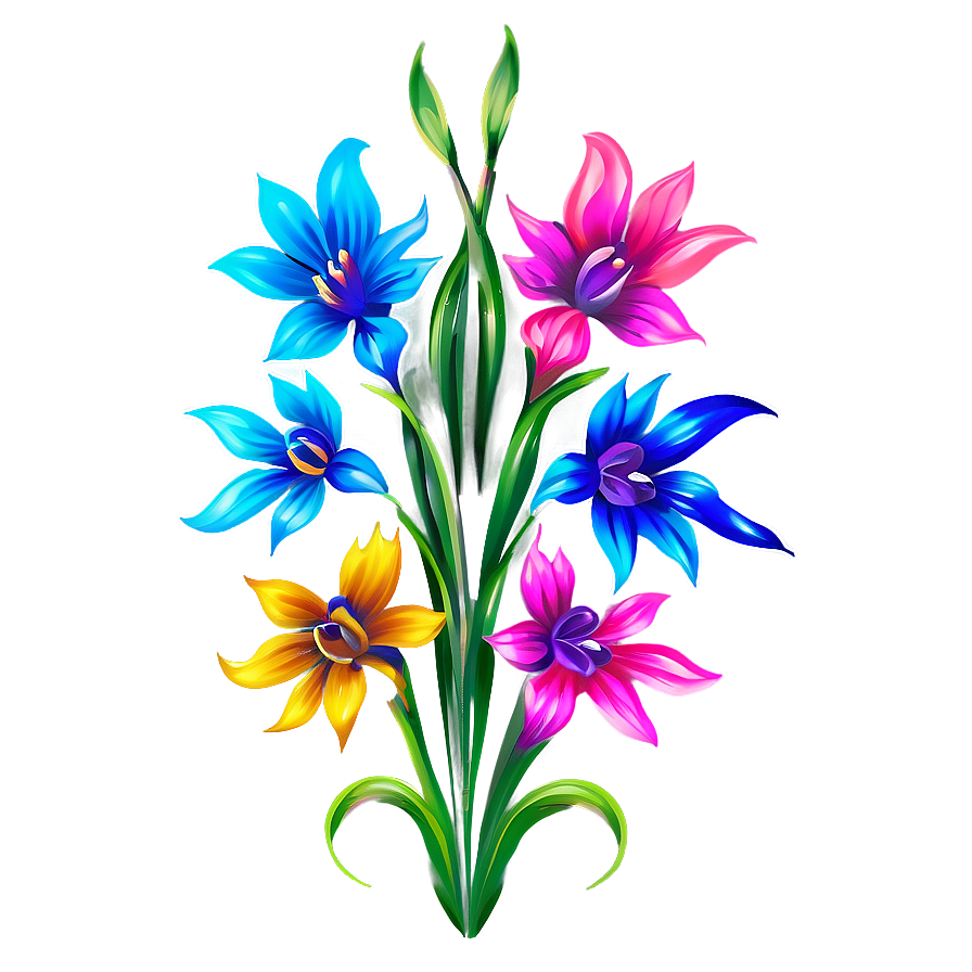 Painted Floral Pattern Png 05242024