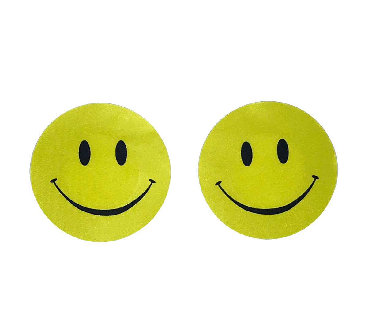 Pairof Yellow Smiley Face Stickers