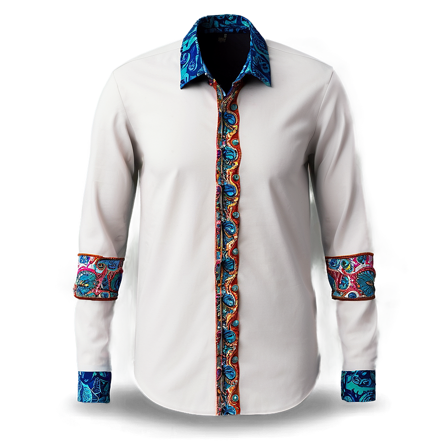 Paisley Collar Shirt Png 06272024