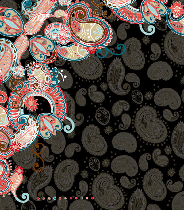 Paisley Pattern Border Design