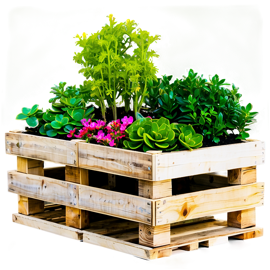 Pallet Planter Box Png 10